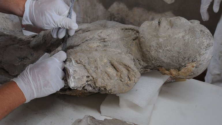 Cuerpo de Pompeya sometido al escáner, Restos humanos conservados en Pompeya