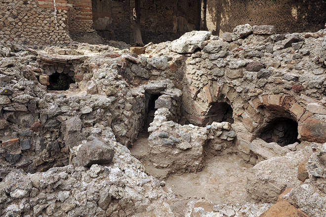 Restos de las termas republicanas de Pompeya