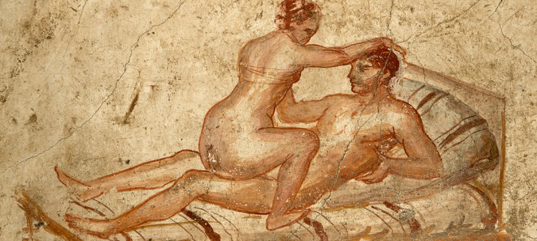 Fresco de temática sexual en Pompeya