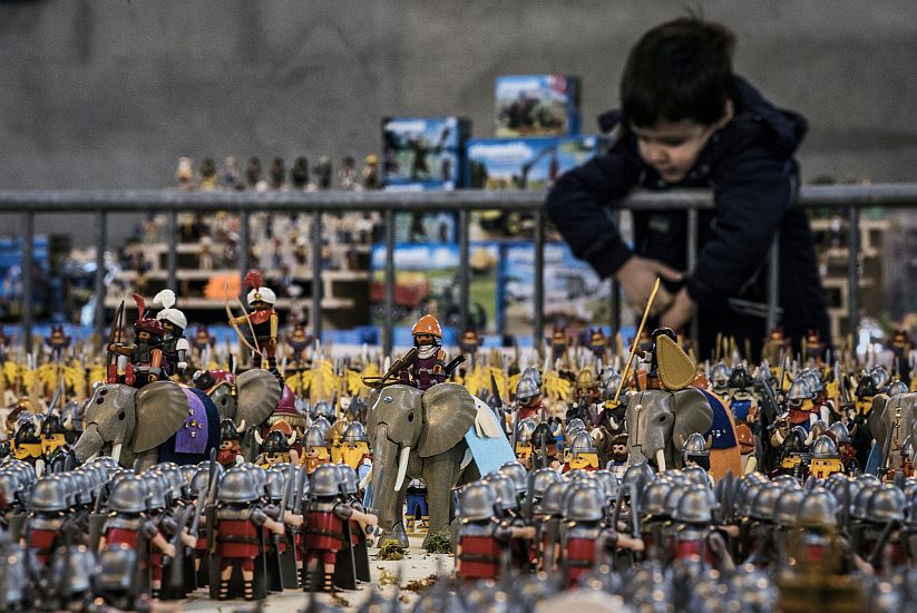 Recreación de la batalla de Zama