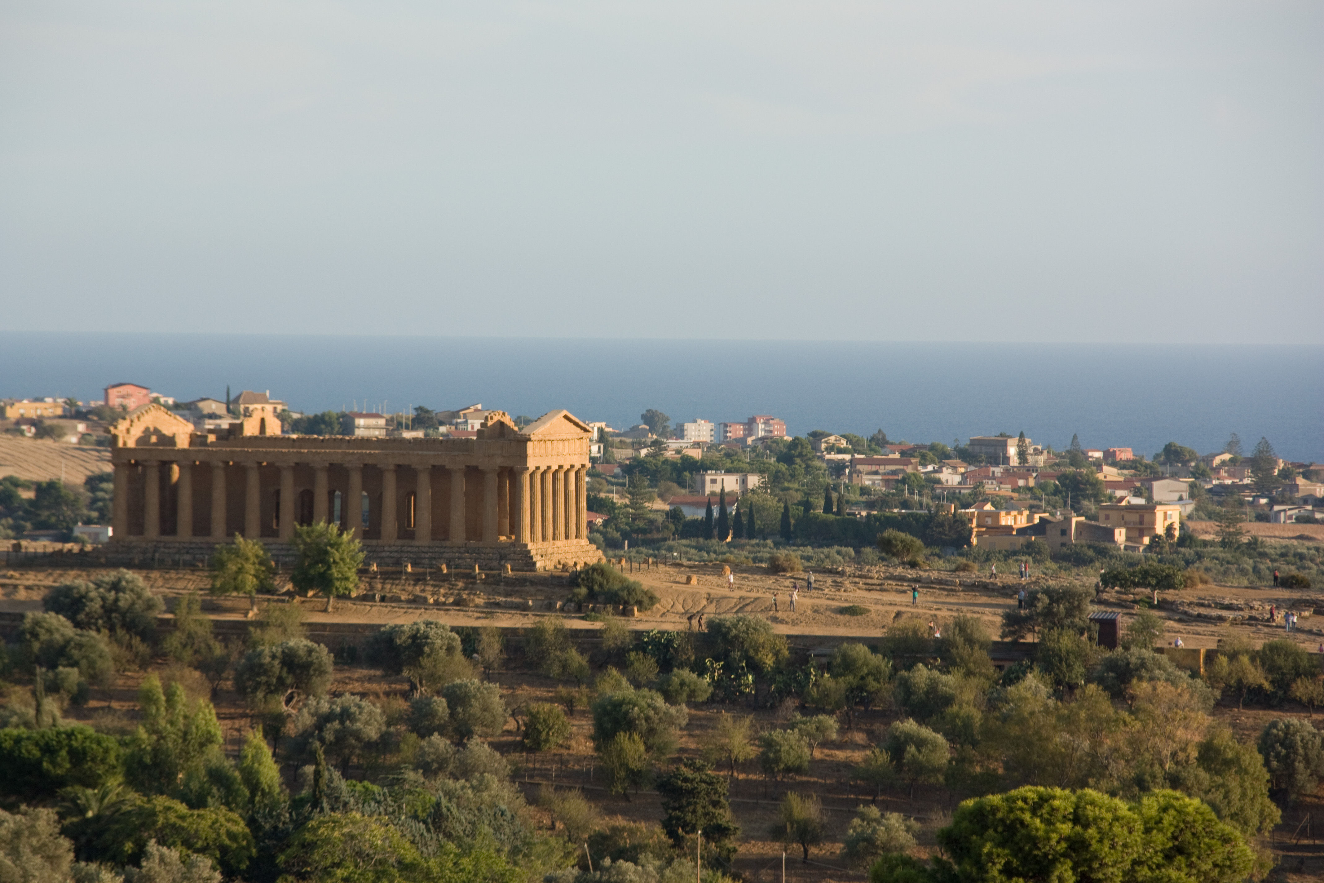 Vista del Valle de los Templos en Agrigento