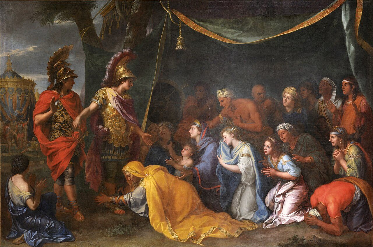 Las mujeres persas ante Alejandro y Hefestión, por Charles Le Brun