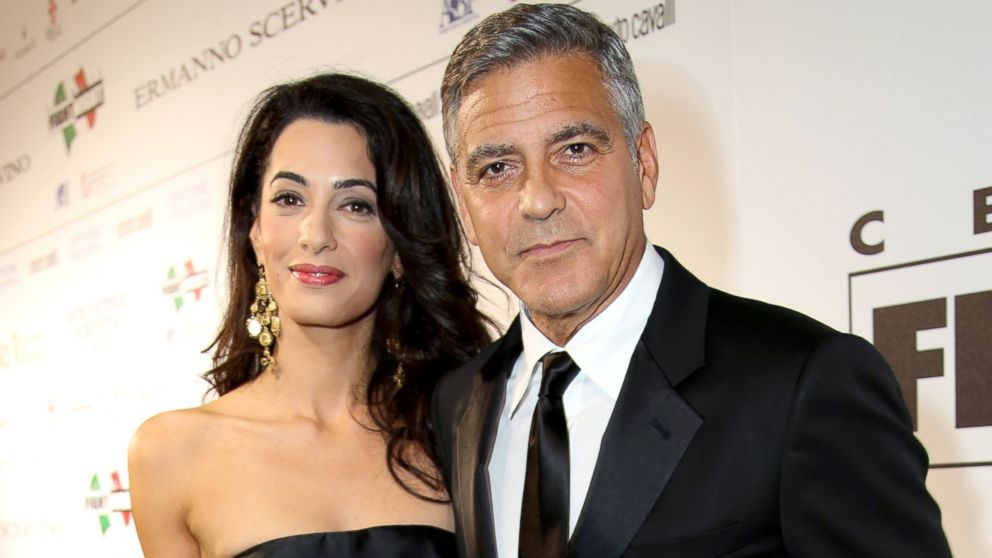 George Clooney y su esposa Amal Alamuddin