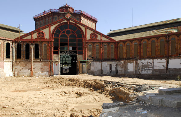 Obras de reforma en el mercado de San Antoni