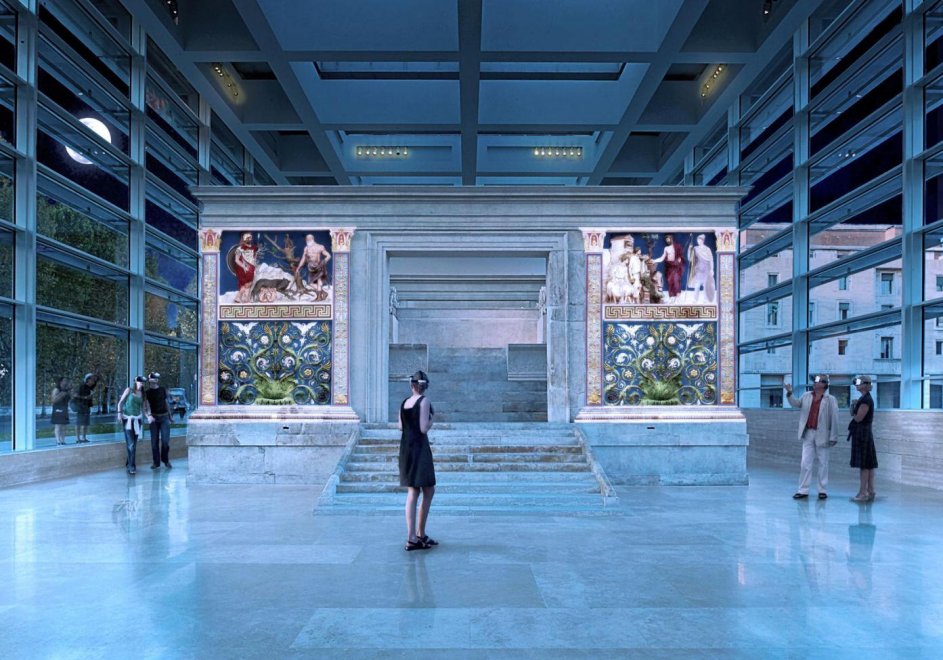 El Ara Pacis tal y como podrá ser contemplado con la realidad aumentada