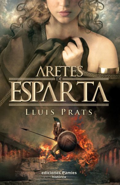 El autor, Lluis Prats, Portada de la novela Aretes de Esparta
