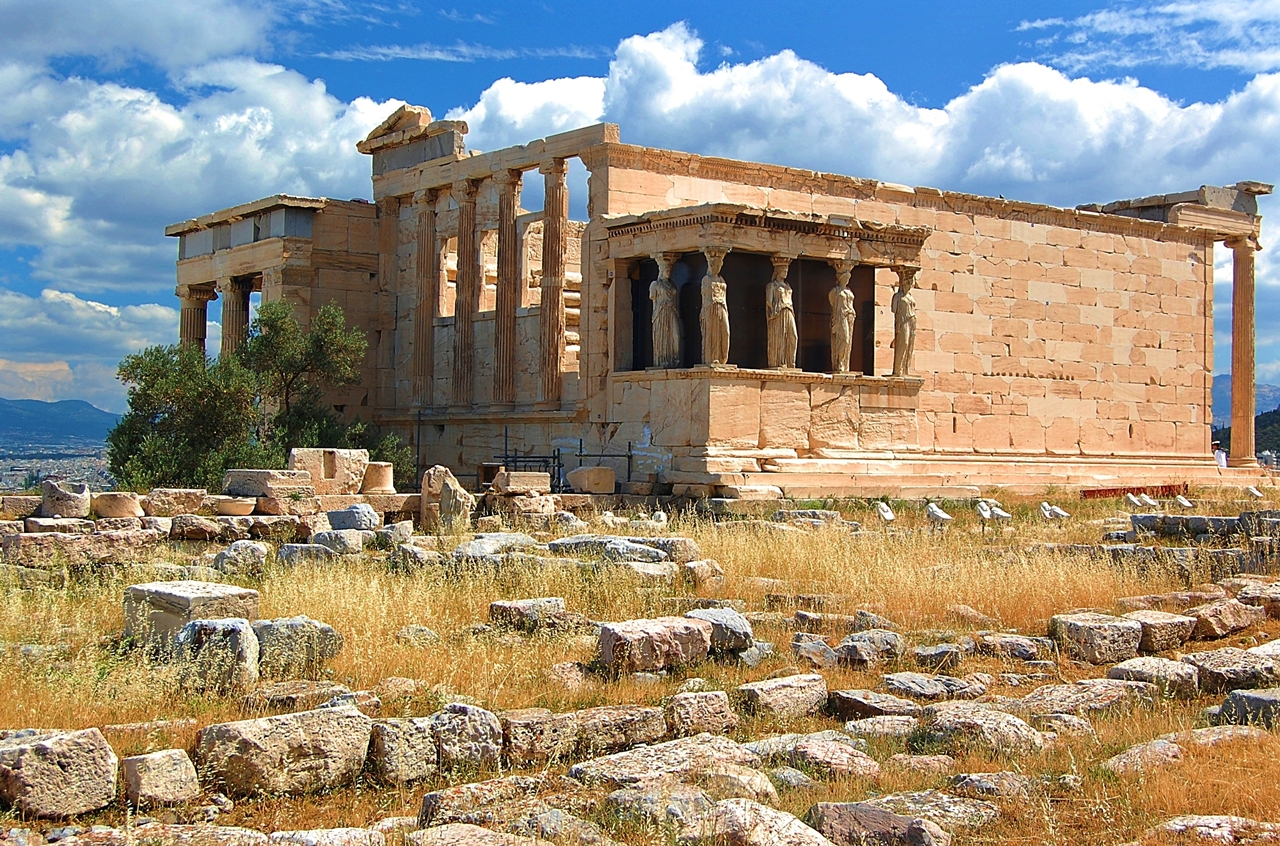 El Erecteion, en la Acrópolis de Atenas