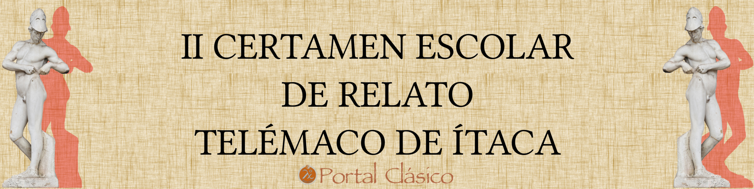 Banner del II Certamen Escolar de Relato Telémaco de Ítaca