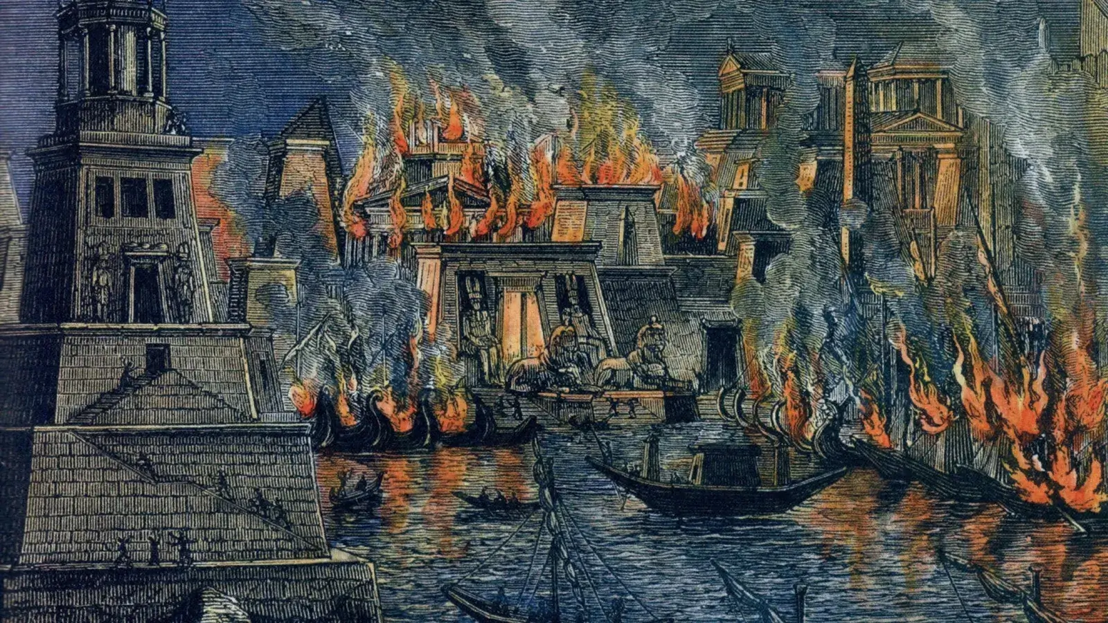 La destrucción de la Biblioteca de Alejandría