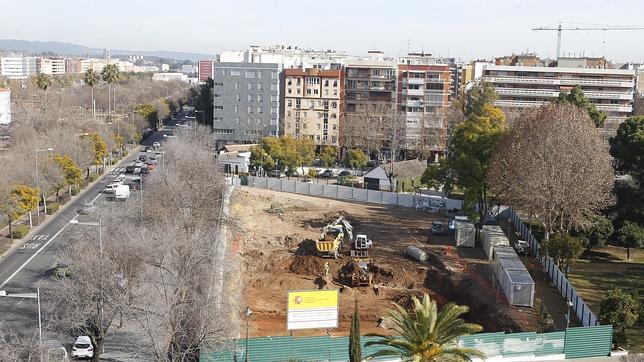 Solar en el que ha sido hallado el sarcófago romano