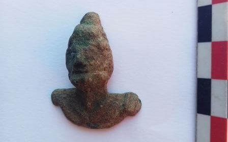 Pequeño busto hallado en el santuario de Odiseo