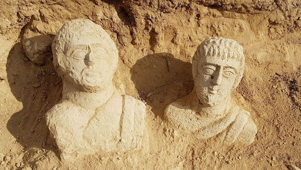 Esculturas romanas descubiertas en Israel