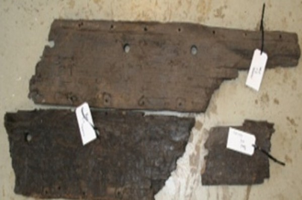 Restos de madera supuestamente pertenecientes al caballo de Troya