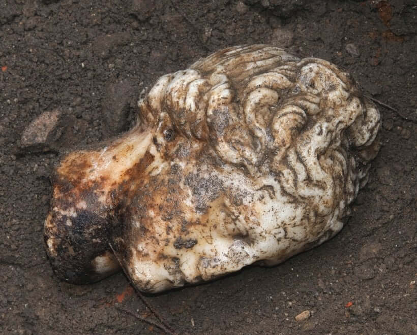 Cabeza de Venus hallada en la ciudad de Ostia
