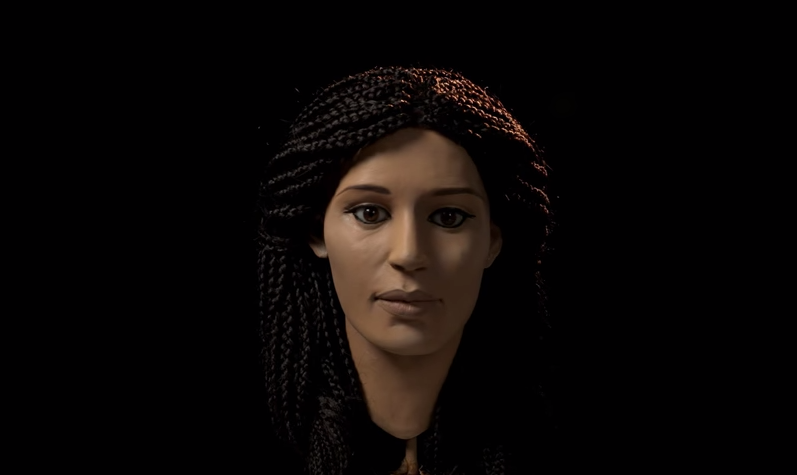 Rostro de una mujer egipcia reconstruido por ordenador
