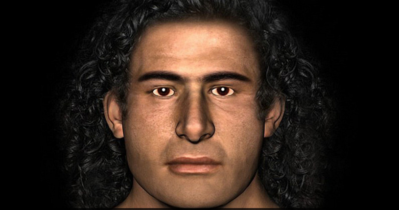 Rostro del Guerreo micénico del Grifo