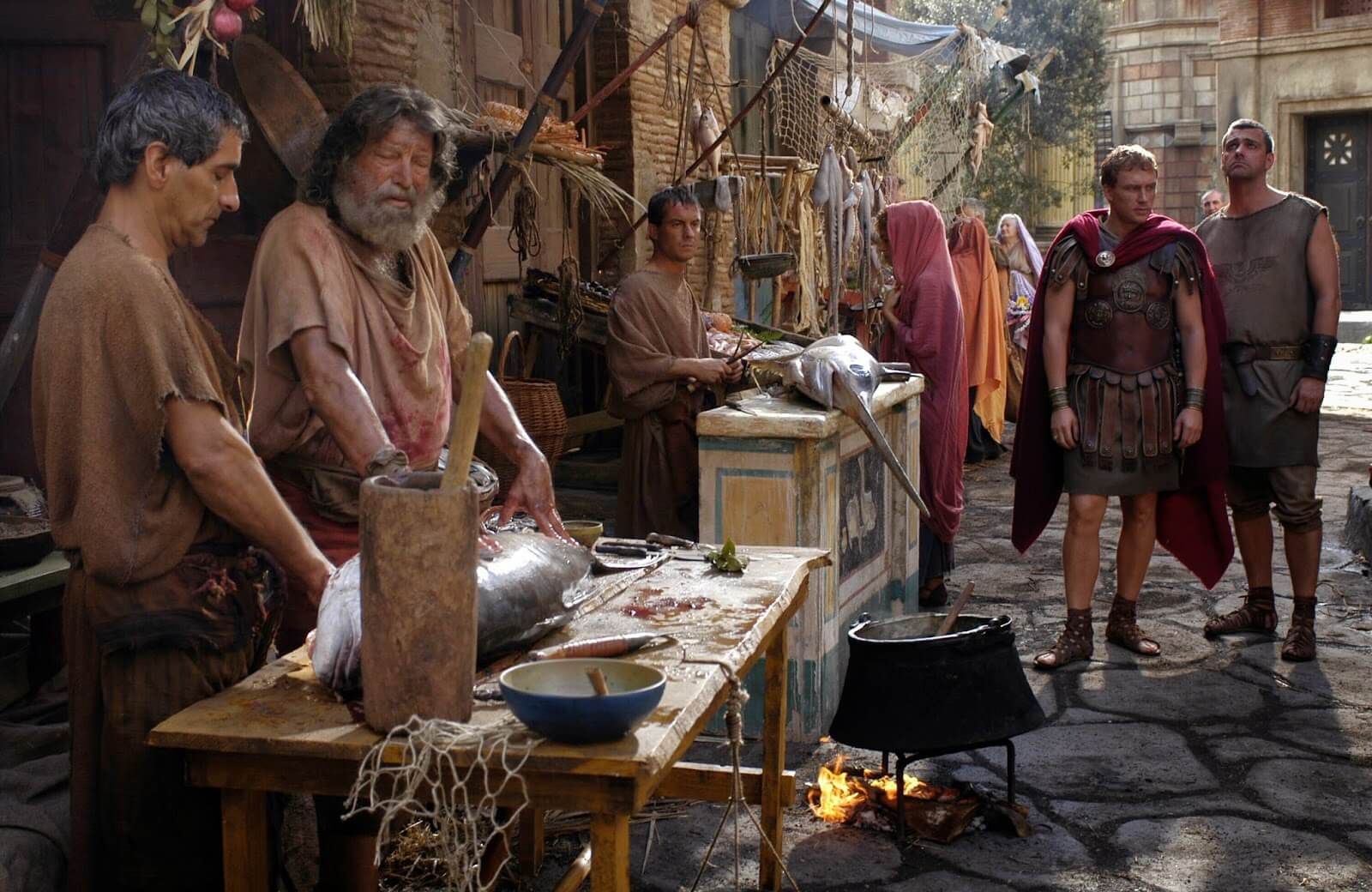 Los collegia en la Antigua Roma. Imagen de la serie Roma de HBO