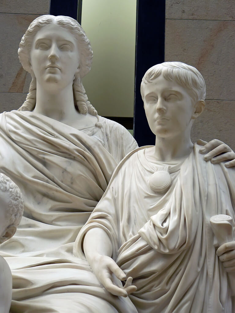 Cornelia y su hijo Tiberio, Muerte de Cayo Graco, Tiberio y Cayo Sempronio Graco