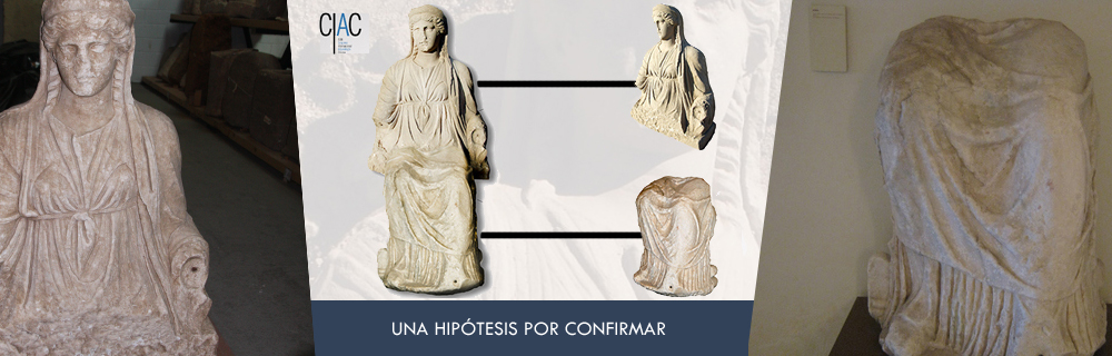 Hipótesis de reconstrucción de la escultura de Juno de Regina