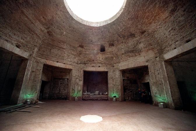 Una de las salas de la Domus Aurea