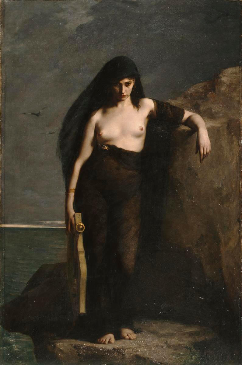 Safo imaginada por Charles Mengin