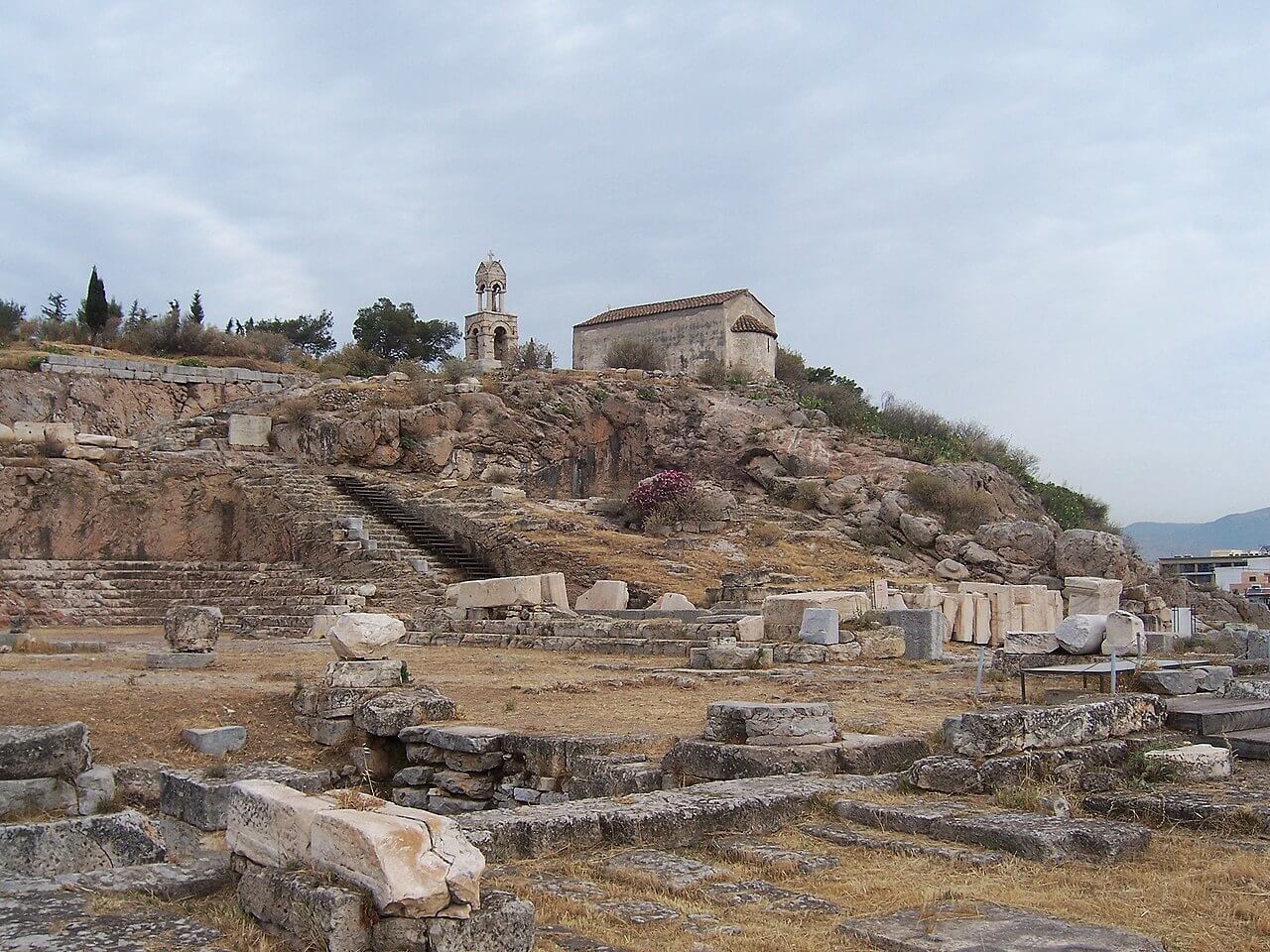 El santuario de Eleusis, localidad en la que nació Esquilo