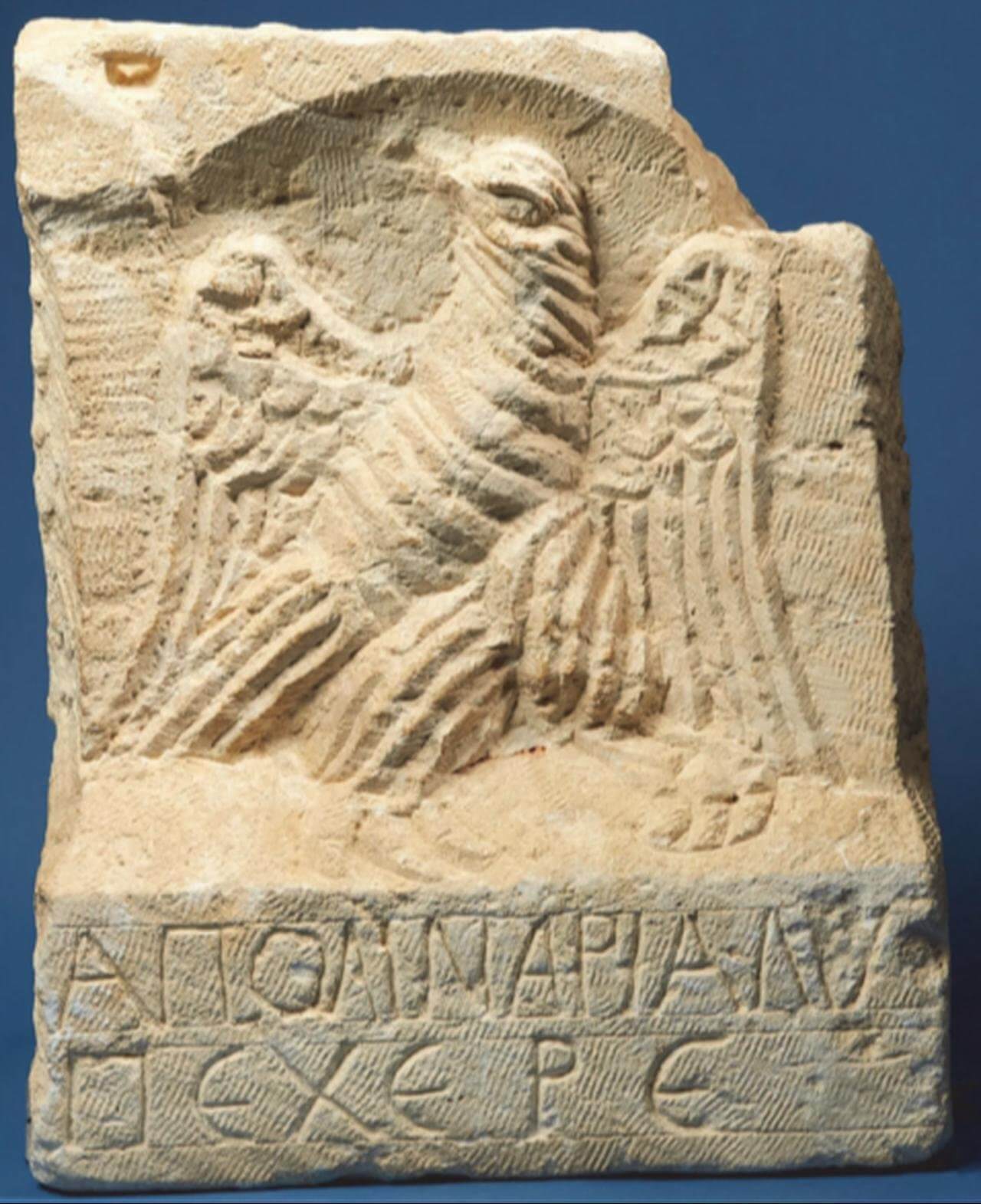 Estela con un águila que ha resultado ser de Zeugma