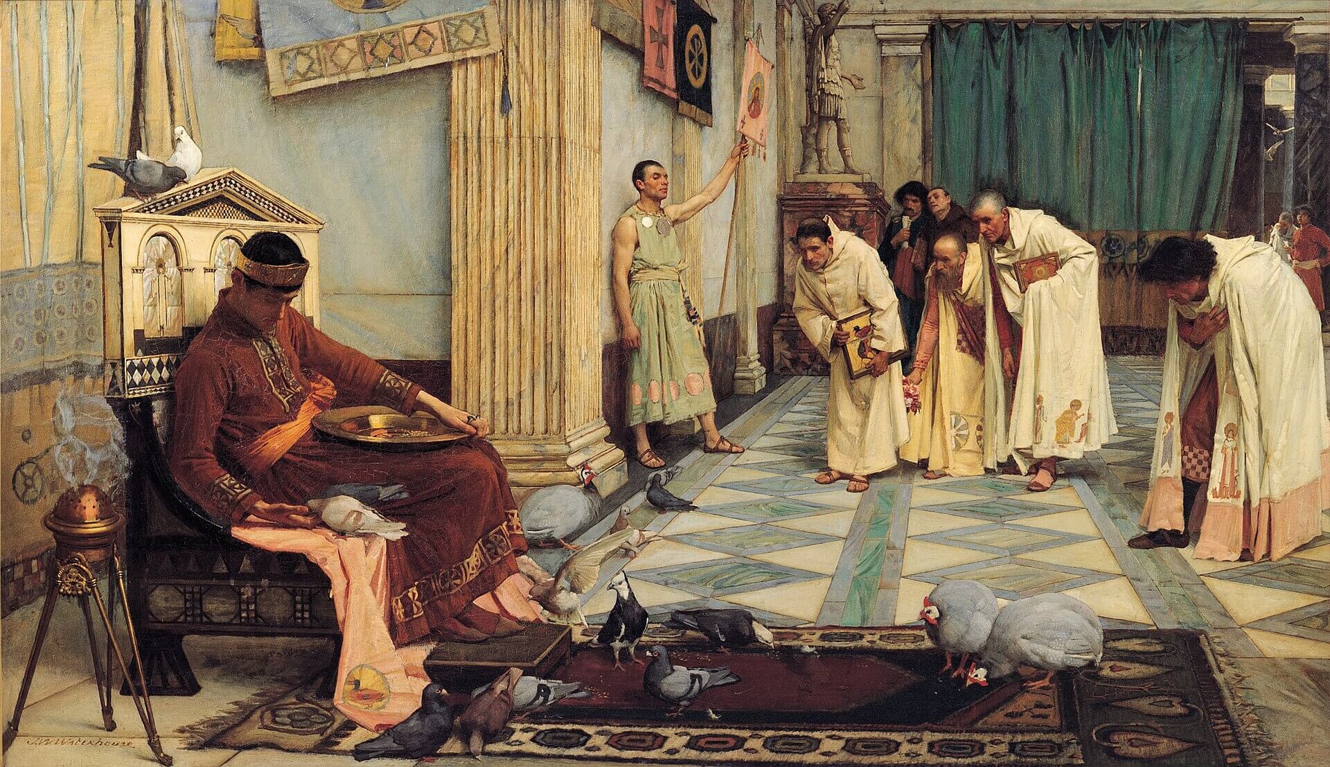 Los favoritos de Honorio, de John William Waterhouse
