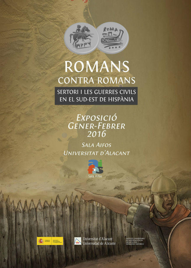 Cartel de la exposición "Romanos contra romanos"
