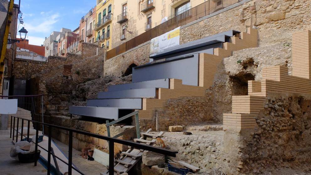 Gradas reconstruidas del circo romano de Tarragona