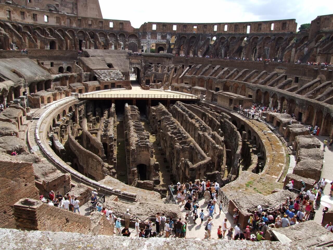 El hipogeo del Coliseo de Roma
