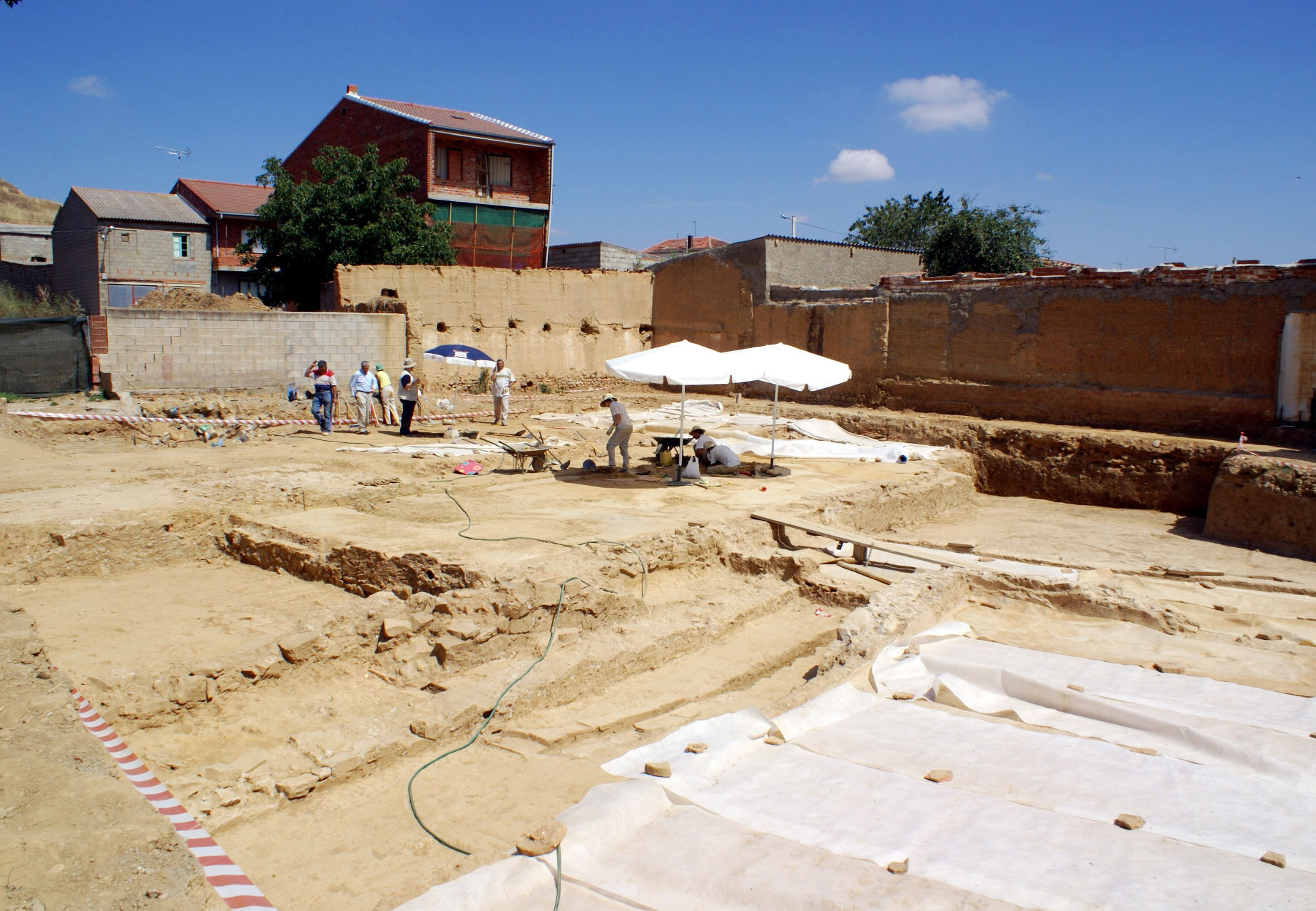 Restos de la Villa Romana de Camarzana de Tera