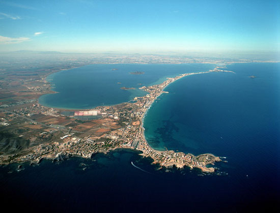 Vista aerea del Mar Menor