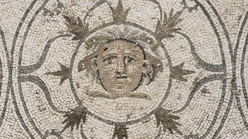 Mosaico romano robado en la ciudad de Marbella