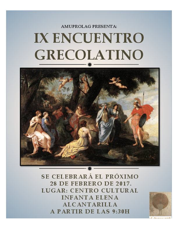 Cartel del IX Encuentro Grecolatino de la AMUPROLAG