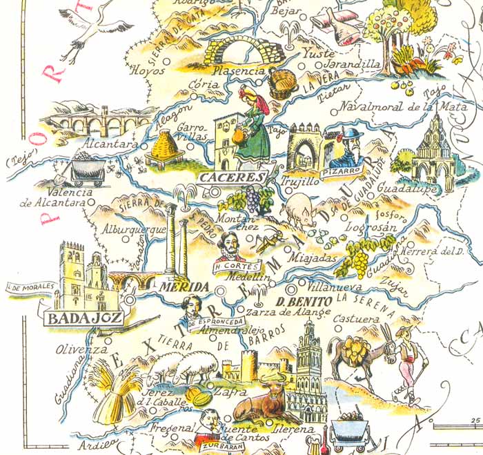 Mapa Turistico Extremadura