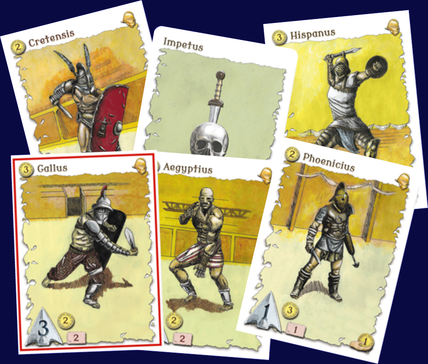 Ludi Gladiatorii. Cartas