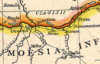 Plano antigua Moesia Inferior