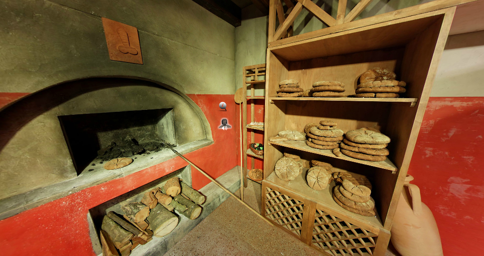Captura de Pantalla. Visita a la panadería en Romanorum Vita