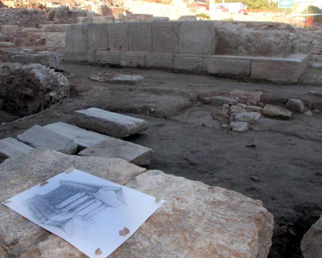 Restos del templo de Isis en Cartagena