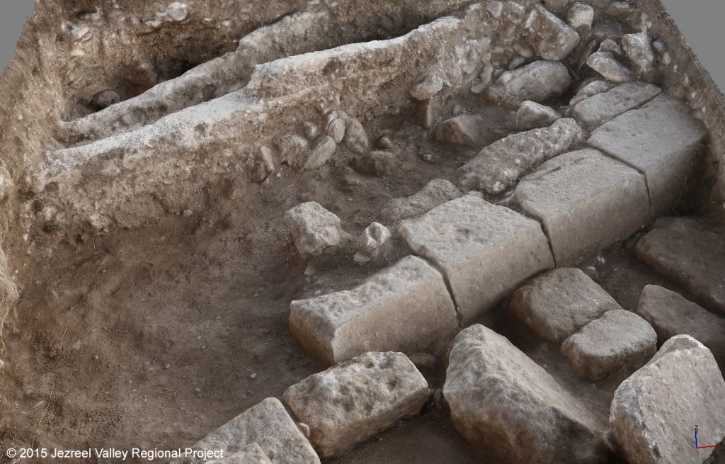 Restos del campamento romano hallado en Megido