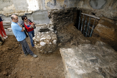 Restos de la basílica del foro de Lugo