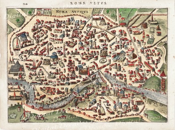 Mapa de la Roma republicana