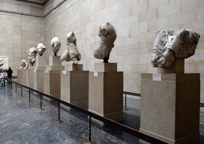 Mármoles del Partenón en el Museo Británico