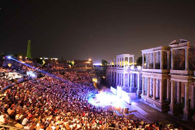 Actuación en el Teatro Romano de Mérida