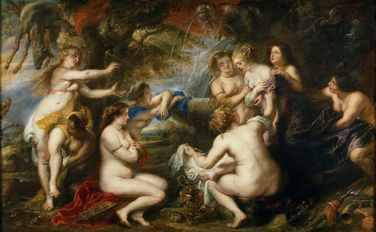 Calisto y Diana imaginadas por Rubens