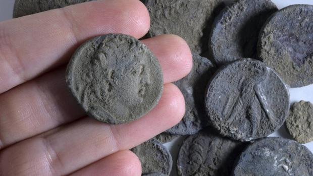 Monedas halladas en Israel