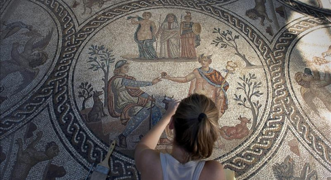 Mosaico de los Amores en Cástulo