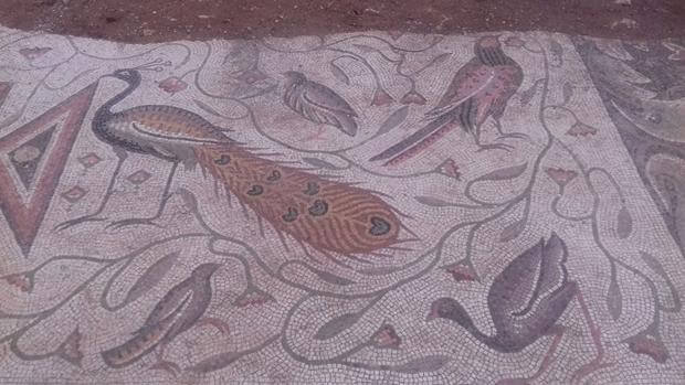 Mosaico romano hallado en Siria