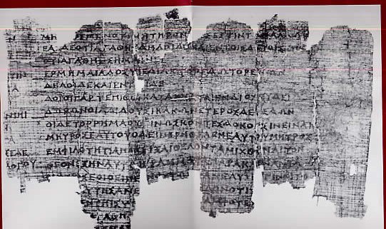manuscrito griego, Papiro de Derveni